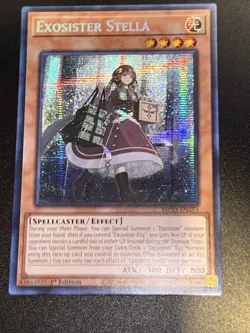 Yugioh! Exosister Stella - MP23-EN253 - Prismatic Secret Rare - 1st Edition Near - Image 1