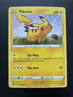 Pokemon Card Pikachu SWSH039 General Mills Holo - Image 1