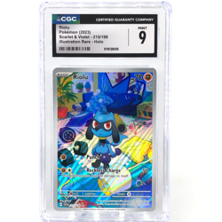 CGC 9 Pokemon Card Riolu 215/198 Illustration Rare Scarlet English Karte [9] - Image 1