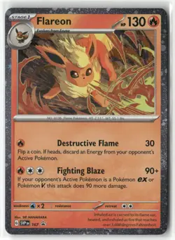 Pokemon Flareon - (Cosmos Holo) 167 Holo SV: Scarlet & Violet Promo Cards Promo - Image 1