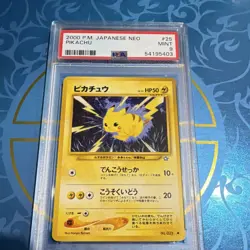 Pokemon Pikachu PSA 9 Gold Silver to a New World Japanese 2000 025 Regular Card - Image 1