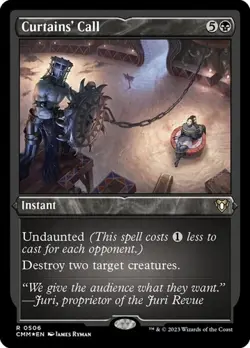 Curtains' Call - Foil Etched CM NM MTG - Image 1