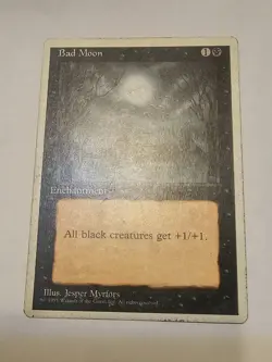 Bad Moon 4th Edition 4E MTG Magic The Gathering MP - Image 3