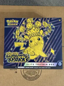 Pokemon TCG Surging Sparks (SV08) Elite Trainer Box (ETB) - New- Factory Sealed - Image 1