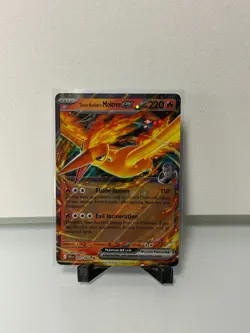 Team Rocket's Moltres ex 031/182 Double Rare Destined Rivals Pokemon - Image 1