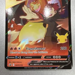 Pokemon Lance's Charizard V Promo Holo SWSH133 Basic 220 HP Sword & Shield 2021 - Image 3