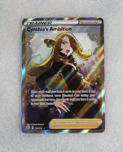 Cynthia's Ambition 169/172 NM/M Swsh Brilliant Stars Full Art Trainer Pokemon - Image 1