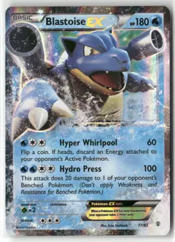 Pokemon Blastoise EX 17/83 Holofoil Generations Ultra Rare - Image 1