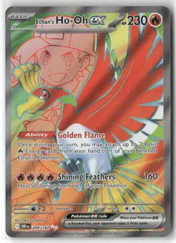 Pokemon Ethan's Ho-Oh ex 209/182 Holofoil SV10: Destined Rivals Ultra Rare - Image 1