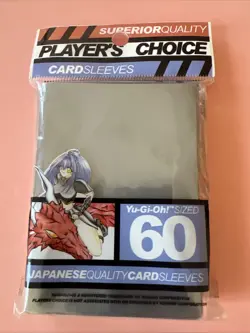 players choice card sleeves yugioh grey - Image 1