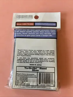 players choice card sleeves yugioh grey - Image 2