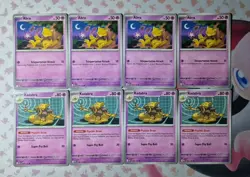 Pokemon Card 4x Abra 054/132 4x Kadabra 055/132 Mega Evolution Playset - Image 1