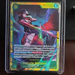 Dracule Mihawk OP14-119 Secret Rare Foil 10000 Power Bandai One Piece CCG Card - Image 1