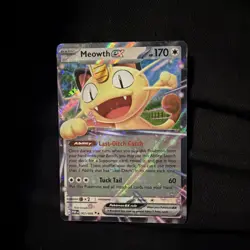 Pokemon Meowth EX Holo Rare 062/088 POR Basic Cat TCG Card - Image 1