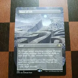 Mtg Maze of Ith NM/M Extended Borderless Dominaria Remastered Land Card - Image 1