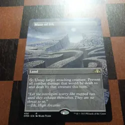 Mtg Maze of Ith NM/M Extended Borderless Dominaria Remastered Land Card - Image 2