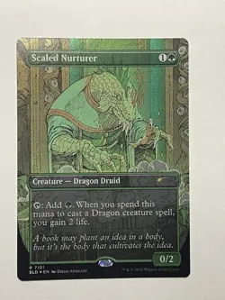 Scaled Nurturer *Foil* {Dungeons & Dragons SLD} MTG Magic Secret Lair Bonus Card - Image 1