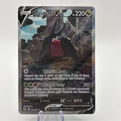 Pokemon TCG Regidrago v Silver Tempest Holo Ultra Rare Card 184/195 Mint - Image 1