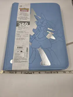 Pokemon Elite Series Lucario 9 Pocket Zippered PRO Binder Holds 360 Cards NEW! - Image 5
