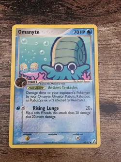 Pokemon Omanyte 60/92 Non-Holo Legend Maker 2006 Card - Image 1