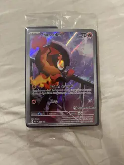 Pokemon TCG Charcadet MEP022 Black Star Promo Pokemon Center Stamped Card sealed - Image 1