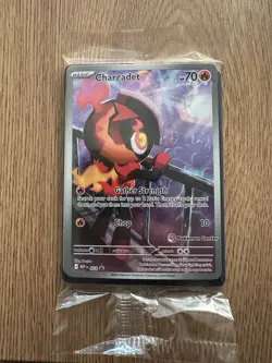 Pokemon TCG Charcadet MEP022 Black Star Promo Pokemon Center Stamped Card sealed - Image 1