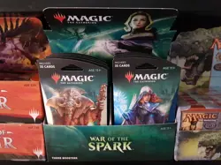 Magic The Gathering WAR OF THE SPARK New Sealed WHITE THEME BOOSTER Pack MTG - Image 3