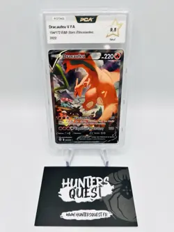 PCA 9,5 Carte Pokemon Francaise Dracaufeu ALT 154/172 Stars Etincelantes - Image 1