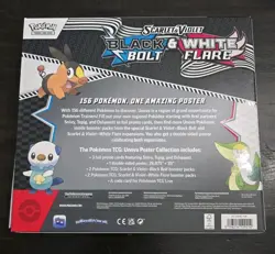 Pokemon TCG SV10.5 Black Bolt & White Flare Unova Poster Collection Box Sealed - Image 2