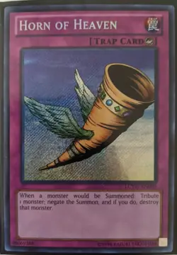 YuGiOh Horn of Heaven Secret Rare LCYW-EN191 - Image 1