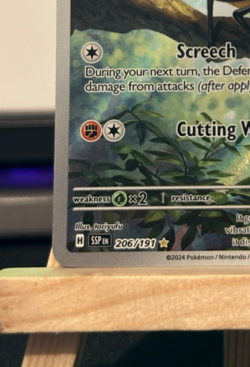 Vibrava Illustration Rare 206/191 SV08 Pokemon TCG Surging Sparks Card NM - Image 5