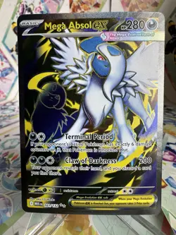 Mega Absol EX #161/132 Ultra Rare Full Art NM Mega Evolutions Pokemon TCG Card - Image 1