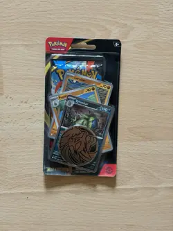 Pokemon TCG Mega Evolution Premium Checklane Blisters Promo Cards,Booster + Coin - Image 1