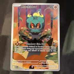 Marshadow IR Pokemon Card Full Art Fighting Type Mega Evolutions Pikachu - Image 1