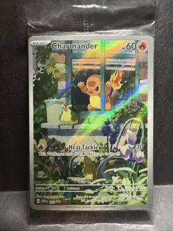 Pokemon TCG CHARMANDER 044 Obsidian Flames Holo ETB Promo Card SEALED - Image 1