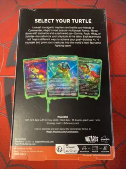 MTG Teenage Mutant Ninja Turtles Commander Deck Turtle Power! Magic Sealed NEW! - Image 2