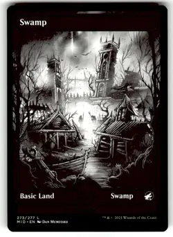 MTG Swamp Innistrad: Midnight Hunt 273/277 Regular Common - Image 1