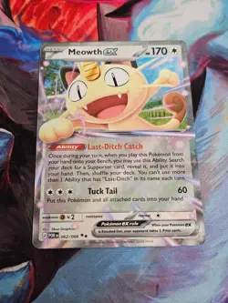 Meowth ex 62/88 Double Rare Pokemon Perfect Order ME03 2026 NM - Image 1