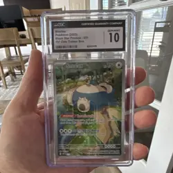 CGC Gem 10 Snorlax 051 Black Star Promo Pokemon 151 ETB 2023 - Image 1