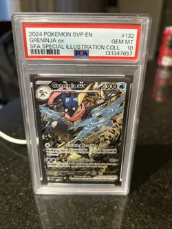 2024 POKEMON SHROUDED FABLE SPECIAL ILLUSTRATION COLLECTION GRENINJA EX PSA 10 - Image 1