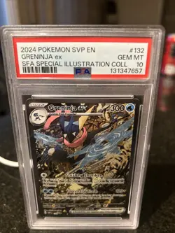 2024 POKEMON SHROUDED FABLE SPECIAL ILLUSTRATION COLLECTION GRENINJA EX PSA 10 - Image 2