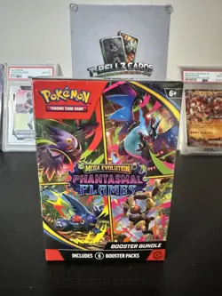 Pokemon TCG: Mega Evolutions Phantasmal Flames Factory Sealed Booster Bundle Box - Image 1