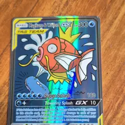 Pokemon Magikarp & Wailord GX Full Art TAG TEAM Holo Ultra Rare 161/181 - Image 1