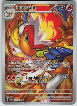 Pokemon Infernape - 173/167 SV06: Twilight Masquerade Illustration Rare NM - Image 1