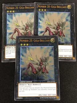 Yugioh Number 20: Giga Brilliant ZTIN-ENV02 Ultimate X3 (LP) - Image 1