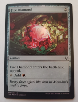 1x Fire Diamond FOIL CLB Battle for Baldur's Gate MTG NM - Image 1