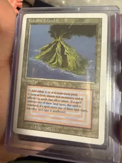 Volcanic Island Revised Edition Rare Land Blue Red English Wizards Brian Snoddy - Image 1