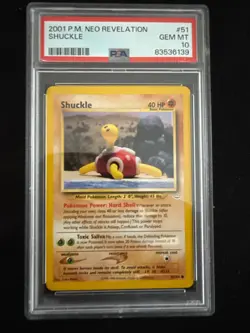2001 Pokemon Neo Revelation Shuckle #51 PSA 10 *POP 29* - Image 1
