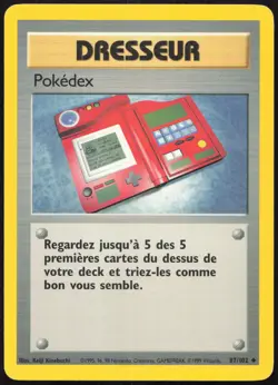 Carte Pokemon Pokedex 87/102 Set de base Francais - Image 1