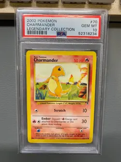 2002 Pokemon PSA 10 GEM MT - Charmander - Legendary Collection #70 - Image 1
